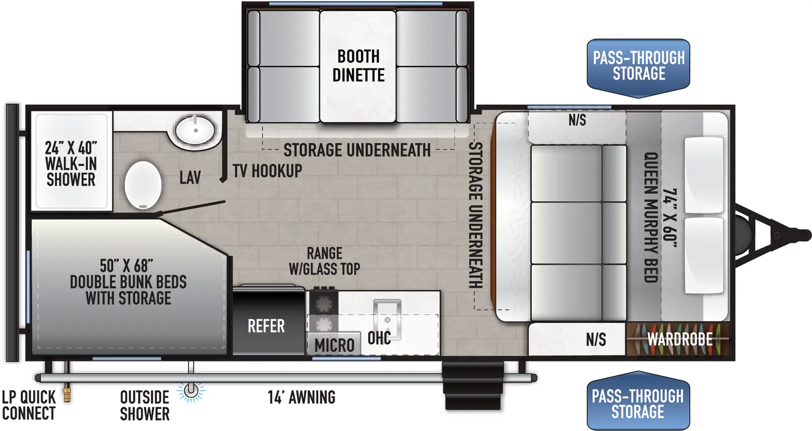 Silver Lake 18BHLE Floorplan